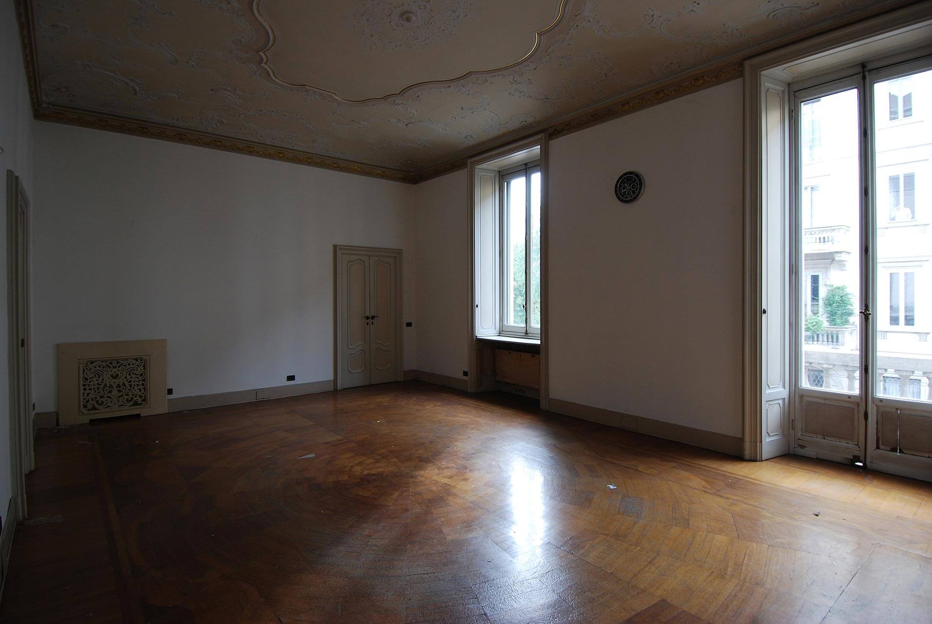 Appartamento vuoto con parquet - Virtual Tour Immobiliare Osmosis Synergy virtual world 001